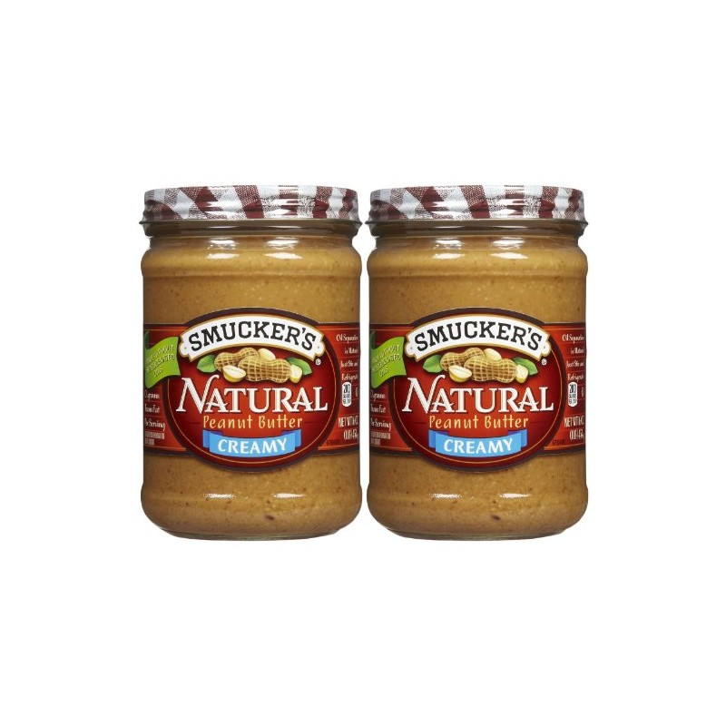 Smucker's Creamy Natural Peanut Butter - 16 Oz (Pack of