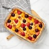 6-Piece Extra-Deep Glass Baking Dish Set with Lids, Rectangular Glass