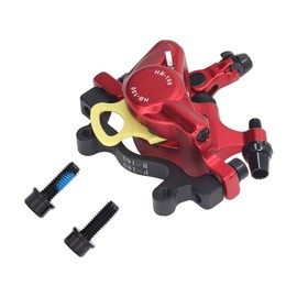 Electric Scooter Oil Brake Aluminium Alloy Brake Caliper Replacement for Xiaomi M365 Pro Pro 2 Curved Type Red