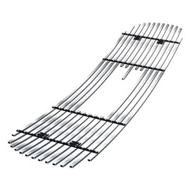 APS Compatible with GMC Sierra 1500HD 2500HD 3500 2001-2002 & Yukon XL 00-06 with Logo Show Main Upper Stainless Steel SS Chrome Billet Front Grill Grille Insert S18-A30756G