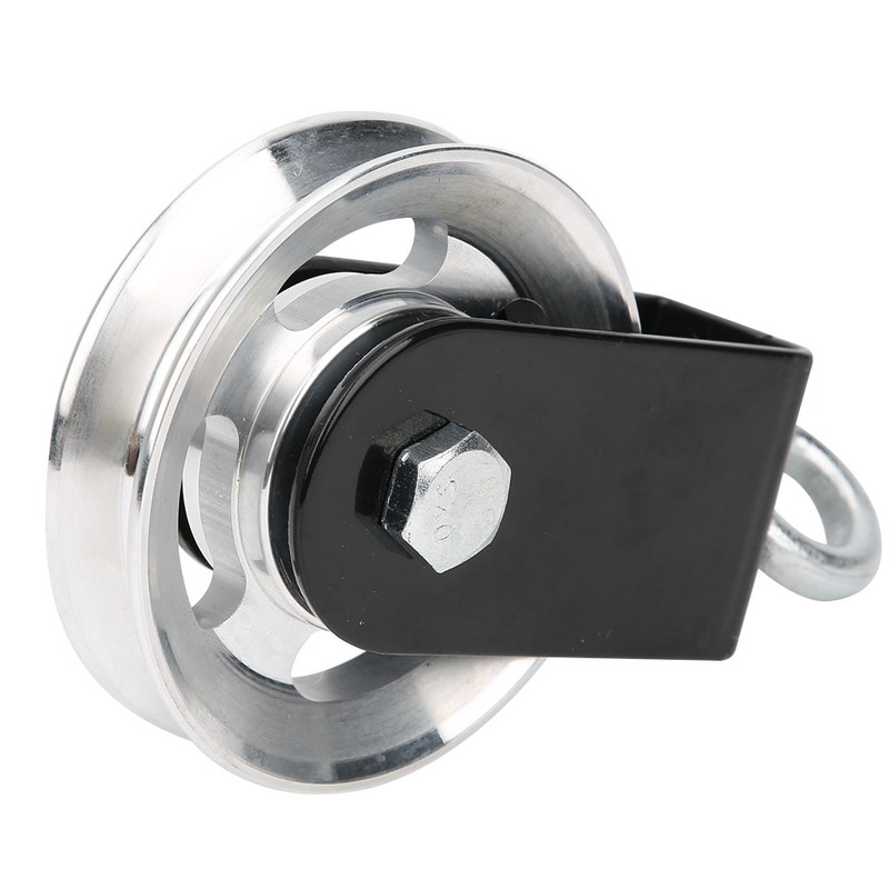 Fitness Equipment Bracket Stainless Steel Pulley Mute Hanging Wheel DIY