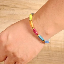 Unbranded Natural Stone Bead 7 Chakra Reiki Healing Energy Protection Unisex Bracelet Gift