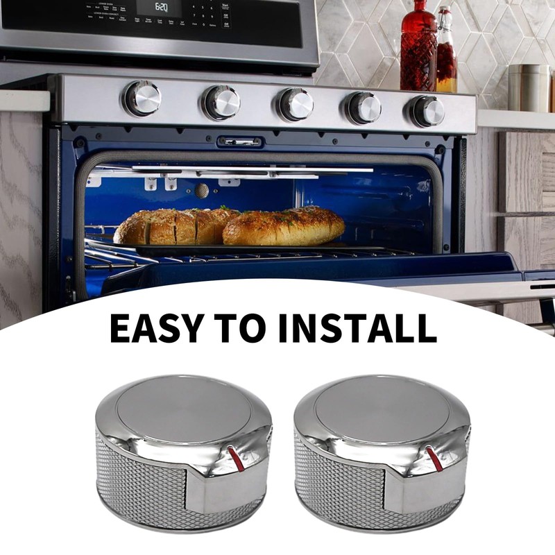2Pack Stove Knob Gas Oven Range Control Assembly, Replacement for