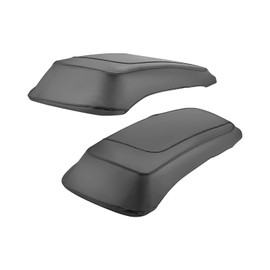 Dasen Saddlebag Speaker Lid Bra Protective Covers PU Leather Compatible with Harley Touring Road King Electra Road Street Glide 1993-2013