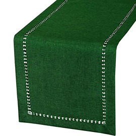 Grelucgo Handmade Hemstitch Spring Green Table Runner Or Dresser Scarf, Rectangular 14 by 72 Inch