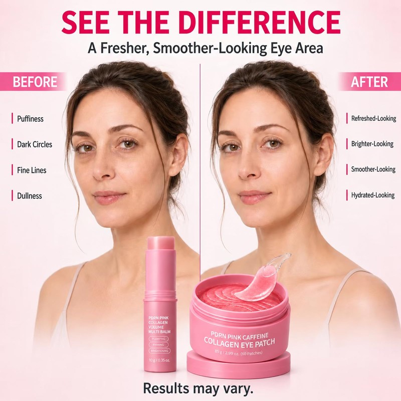 PDRN Pink Collagen Multi Balm Stick & Caffeine Hydrogel Eye