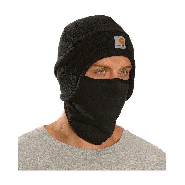 Carhartt Carhartt Men's Fleece 2-In-1 Headwear,Black,One Size
