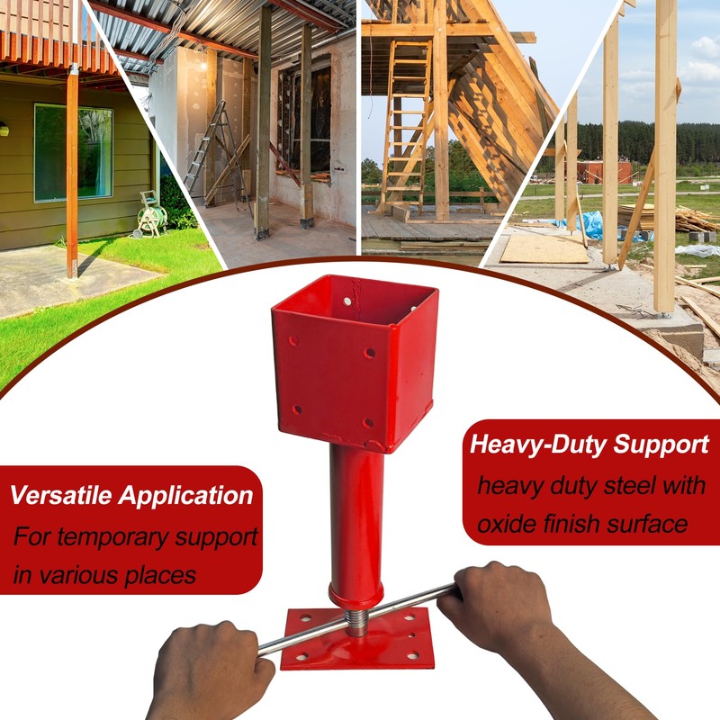 Adjustable Screw Jacks, 4" x 4" Screw Jack Post House