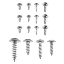 KuyatE 304 Self-Tapping Stainless Steel self-Tapping Machine Screws 240 Full Thread Cross recessed pan Head Screw Fasteners M2x8 M2x10 M2.6x8 M3x12 60 Pieces of Each Size