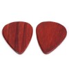 Guitar Pick Wooden Box with 2Pcs Red Rosewood Picks Musical