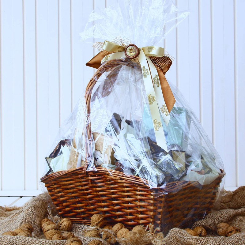 Extra Large Cellophane Bags, 40x50 Inch Clear Cellophane Wrap for