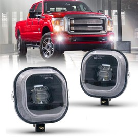 WEZEMLIGHT New Version LED Fog Lights Assembly Replacement For 1999-2016 Ford F250 F350 F450 F550 Super Duty Driving Fog Lamp Compatible with Original Frame (No Includes fog light bracket)