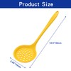BokWin 1 Pcs Round Slotted Spoon Heat Resistant Silicone Strainer
