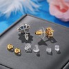 Hazifes 12 Styles 600 Pcs Earring Backs for Studs, Clear
