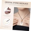 LALAFINA 5pcs Gorgeous Crystal Stone Pendant Fashion Necklace Perfect Party