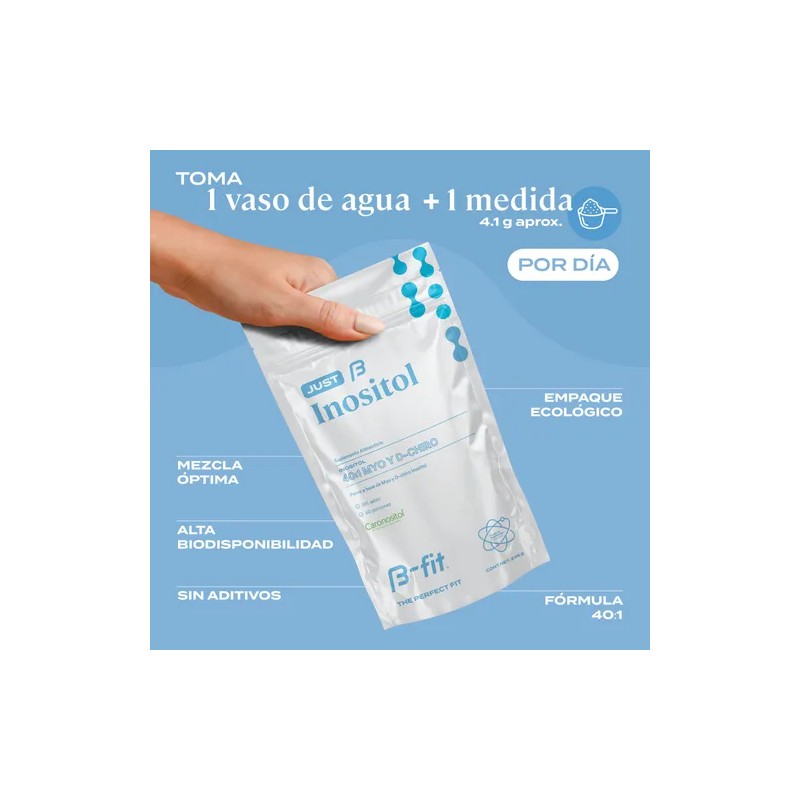 Suplemento B-FIT B Just Inositol Myo Inositol y D-Chiro Inositol