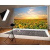 LFEEY 7x5ft Vinyl Sunflowers Field Backdrops for Photography Background Summer