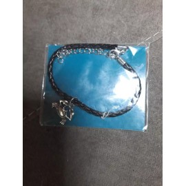 Effy Braided Faux Leathern Crab Charm Bracelet New in Package