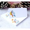 Pack of 12 Christmas Place Cards - Colourful Santa, Snowman