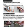 GORIX Bike Leather Saddle Seat Cowhide Studded Brown Vintage Shock