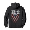 Here I Am Send Me American Flag Cross Isaiah 6:8