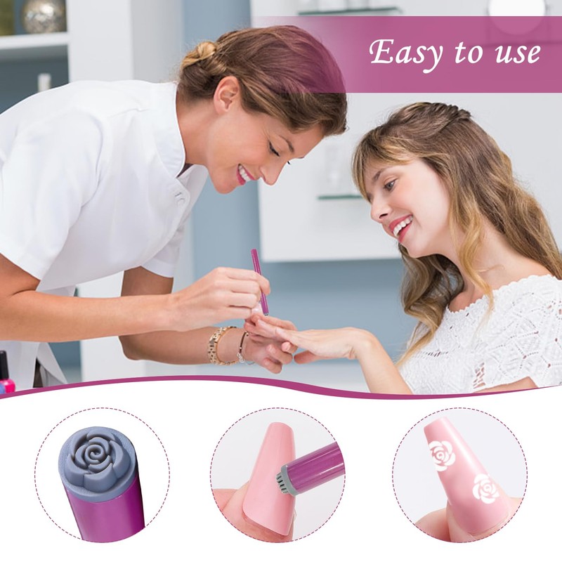 10 Pcs Nail Art Stamp Pens, Nail Decoration Tools, Nail