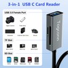 SD Card Reader 3 in 1, SD/TF Card Reader and