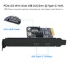 RIITOP PCIe USB C Card, PCIe 3.0 x4 to 2X
