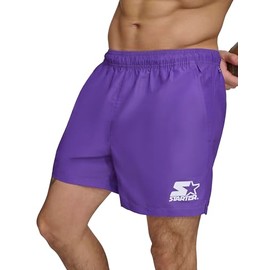 Starter Men's Standard Quick Dry Lightweight Volley Swim Trunk, Purple