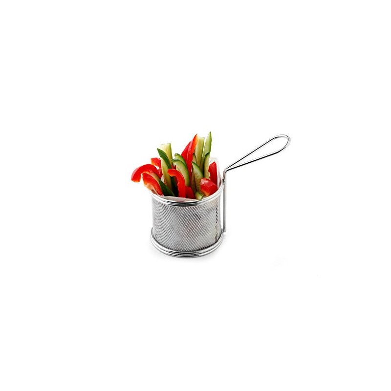 Weis Snack-Holder Round, Stainless Steel Silver, 17.5 x 9 x