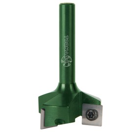 Fraiser Tornado Sniper - Face Milling Cutter Wood with Cutting Diameter 35 mm and 8 mm Shank, 3 Carbide Reversible Plates with Rounded Cutting Edges - Surface Cutter, Edge Cutter and Groove Cutter for CNC and Router