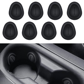 Car Cup Position Limiter 8Pack Car Cup Holder Insert Self-Adhesive Anti Shake Car Coasters Bottle Stabilizers, Silicone Shock-Absorbing Non-Slip Cup Holder Inserts for Car, Trucks, Suvs