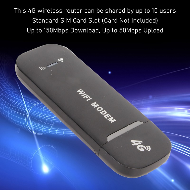 4G WiFi Router 150Mbps High Speed Micro SIM Card Slot