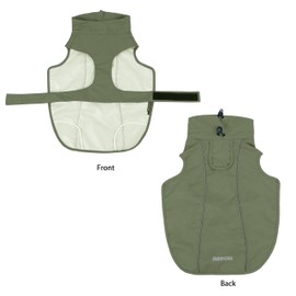 Adjustable Waterproof Dog Raincoat for Dogs,Lightweight Pet Rain Jacket Puppy Clothes with Reflective Strip for Small Medium Large Dogs (Army Green, X-Large)