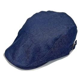 SIDE TRIP Men's Large Size Large Size Big Size 100% Cotton, Original Product, Brim, Cotton, Sun Protection, Size Adjustable, For Golf, Outdoors, Fishing, Hiking, Climbing, Unisex, denim navy, 58 cm