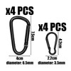 8 Caravan Hooks, Durable Metal Buckles, Keychain Accessories, Backpack Hooks,
