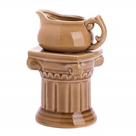 ABC Products" - Vintage Design Ceramic- Room Fragrance - Grecian Columm - Teapot Oil Warmer (Place a Tealight Candle in the Columm Base - Heats the Oil in the Teapot To Release Fragrance In The Room)
