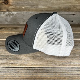 Yupoong Jesus Make America Believe Again 2024 Leather Patch Trucker Hat