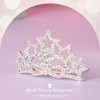 Kilshye Silver Crystal Tiara Comb Star Rhinestone Hair Combs Princess