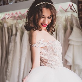 Jaciya Rose Gold Bridal Headband 4 Pieces Rhinestone Headbands AB Crystal Flower Girl Leaves Crown Head Band Tiara Wedding Hair Accessories