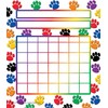 Teacher Created Resources Colorful Paw Prints Incentive Charts (4773)