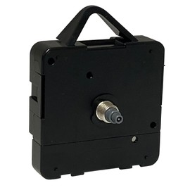 Ticking Replacement Quartz Movement with Motor Mechanism, Self-Assembly, Mounting Material, Available in Various Sizes, Plastic, Black, Short - Gold Thread 5 mm, Total Spindle Length 13 mm