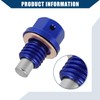 Hihaha Oil Drain Bolt/for Car/Durable Aluminum/1set