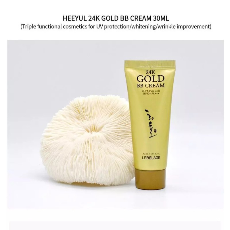 LEBELAGE Heeyul 24K Gold BB Cream SPF50 Reduce Wrinkles Snail