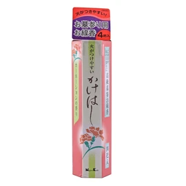 Nippon Kodo Incense Carnation Length 14cm Easy to Ignite Kakehashi M-SK-63122 3 Pieces