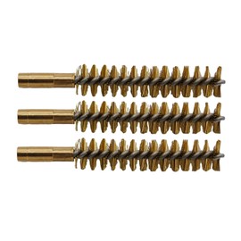 Gun Cleaning Set Brass Brush Calibre 9 mm / 38 Special / 357 Mag. / 375, Internal Thread 1/8 Inch Pack of 3