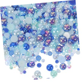 DOITOOL Semi Round Resin Pearl Nail Art Decals Flatback Adornments for Nail Designs Phone Cases Jewelry Making Crafts Durable Versatile DIY Decoration Supplies