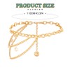 Nicute Women Waist Chain Gold Layered Belly Chains Metal Coins