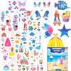 Dawnglow Skin-friendly children's tattoos, 10 sheets of glitter tattoos, cartoon