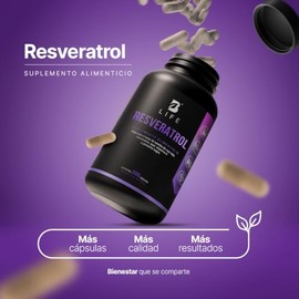 B Life Resveratrol 200 Cápsulas Antioxidante con Pimienta Negra